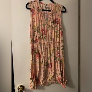 Pink floral dress, XL